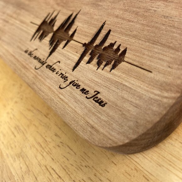 In The Morning When I Rise, Give Me Jesus Soundwave Cutting Board - Picture 4 of 6